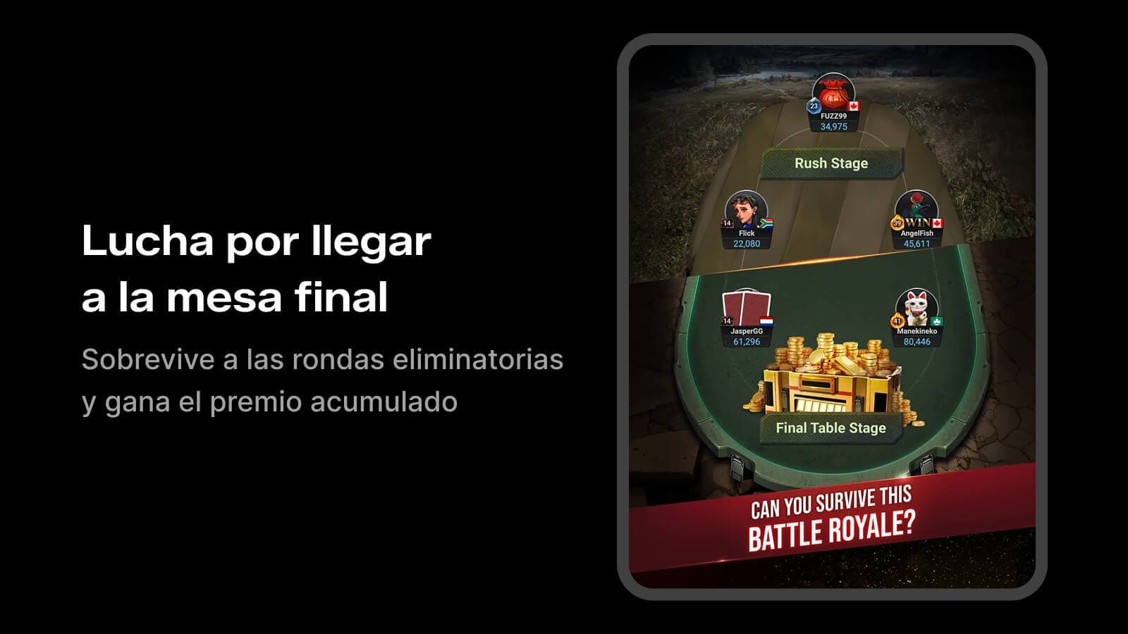 Modo battle royale de PokerOK por eliminatorias