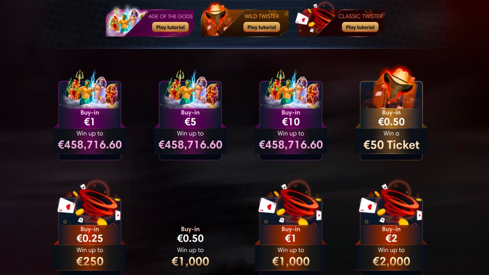 RedStar Poker Twister poker with jackpot prize pools