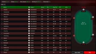 RedStar Poker cash game lobby and online poker tables